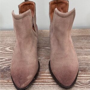 Jeffrey Campbell Taupe Suede Ankle Booties